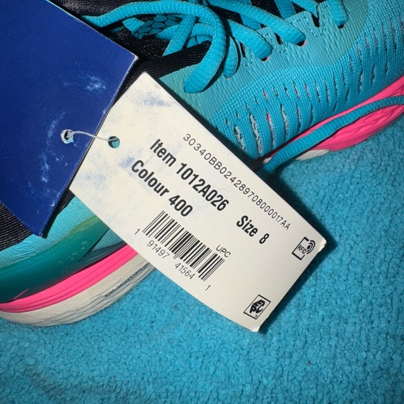 ASICS Gel- Kayano 25 aquarium/black  teal and pink women’s 8.5 shoes - Picture 7 of 9